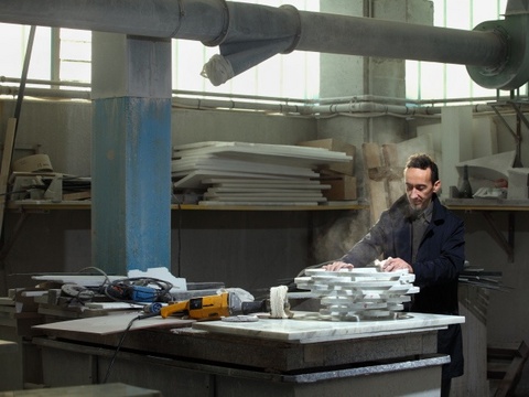 Paolo Ulian in laboratorio